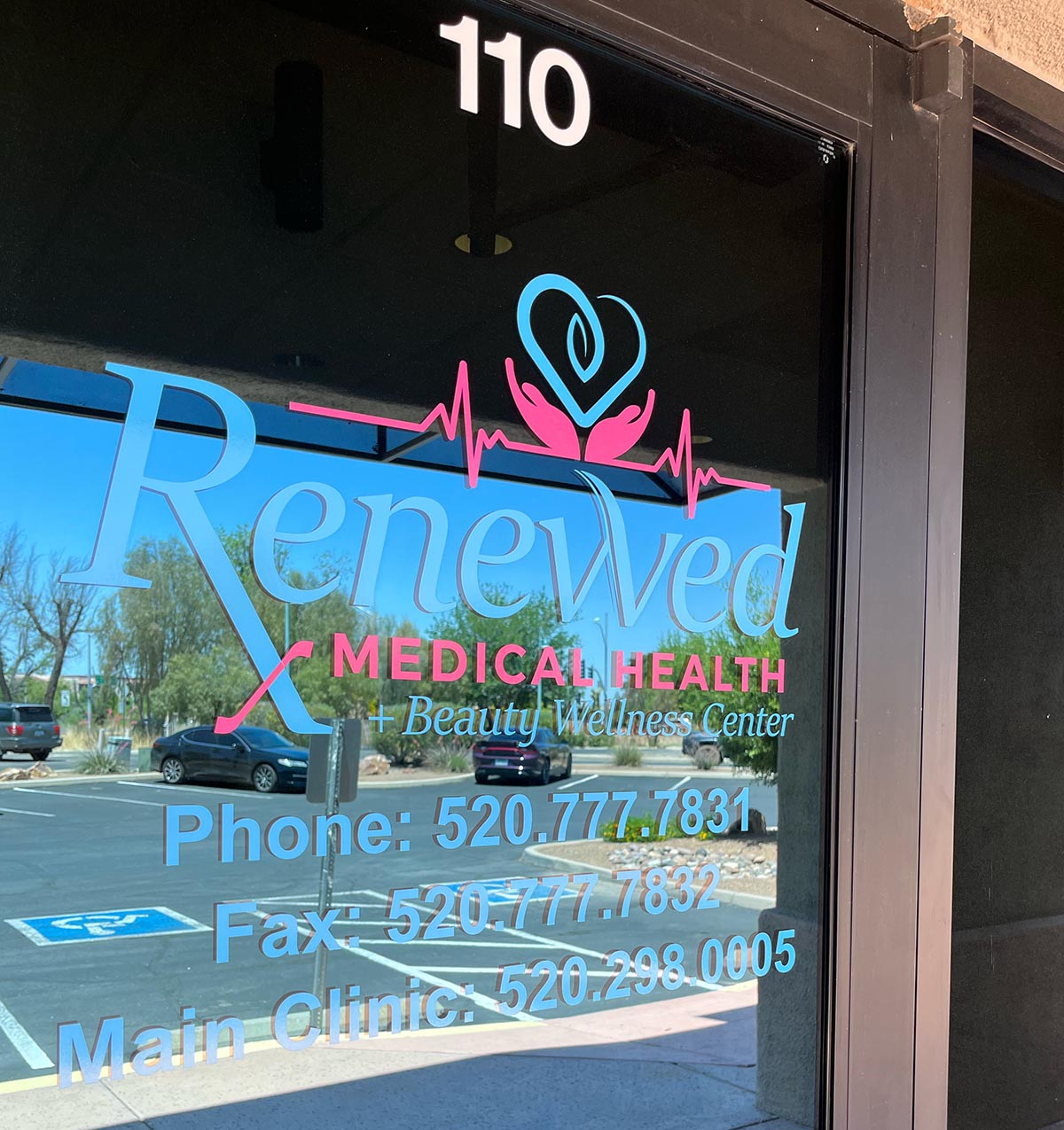 Renewed Medical Health and Beauty Green Valley Clinic Location Door